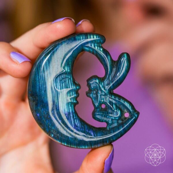 I Am Reborn - Labradorite Carving of Transformation - Image 4
