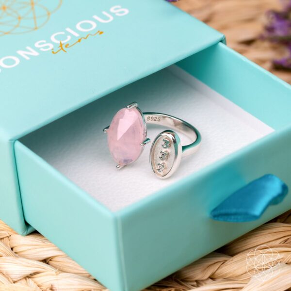 I Am Resilient: 333 Angel Number Silver Ring of Celestial Support - Image 8