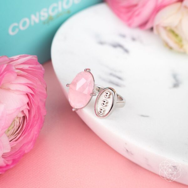 I Am Resilient: 333 Angel Number Silver Ring of Celestial Support - Image 7