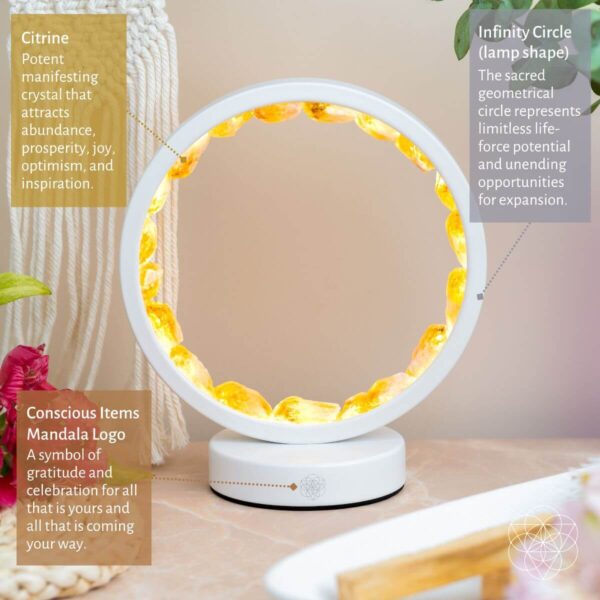 Infinite Abundance: Citrine Lamp of Manifestation - Image 3