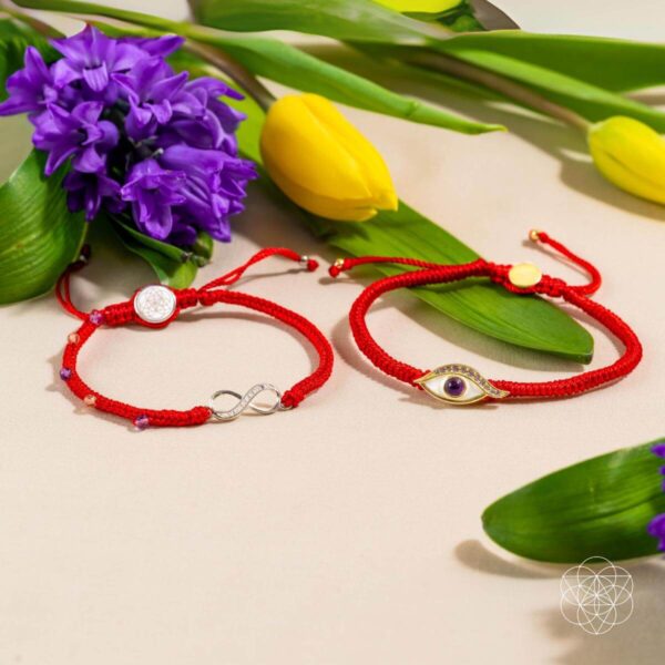 Infinite Prosperity - Eight-Strand Red String Bracelet - Image 8