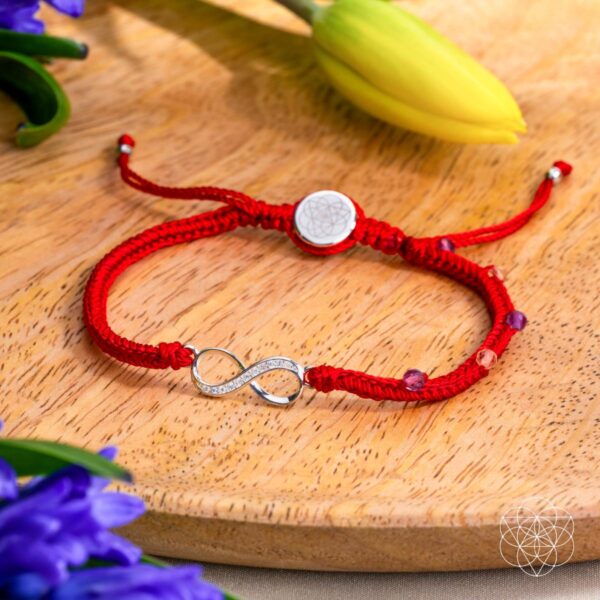 Infinite Prosperity - Eight-Strand Red String Bracelet - Image 5