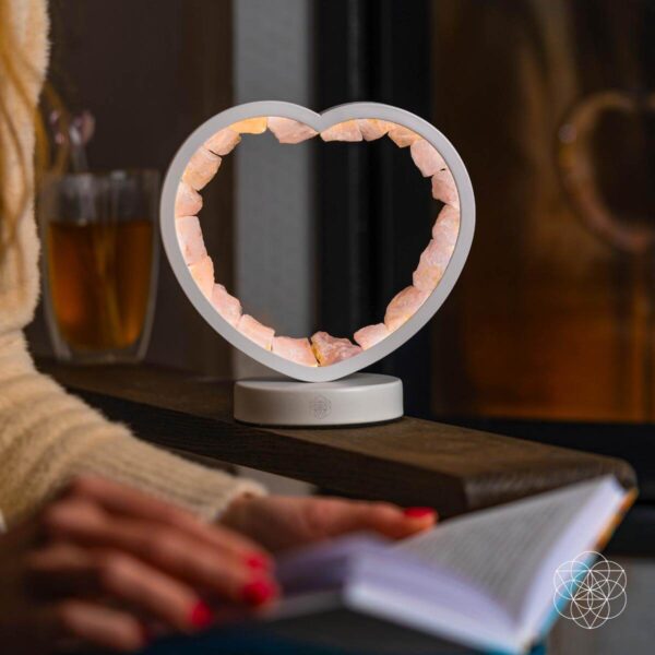 Love Magnet - Rose Quartz Heart Lamp - Image 5