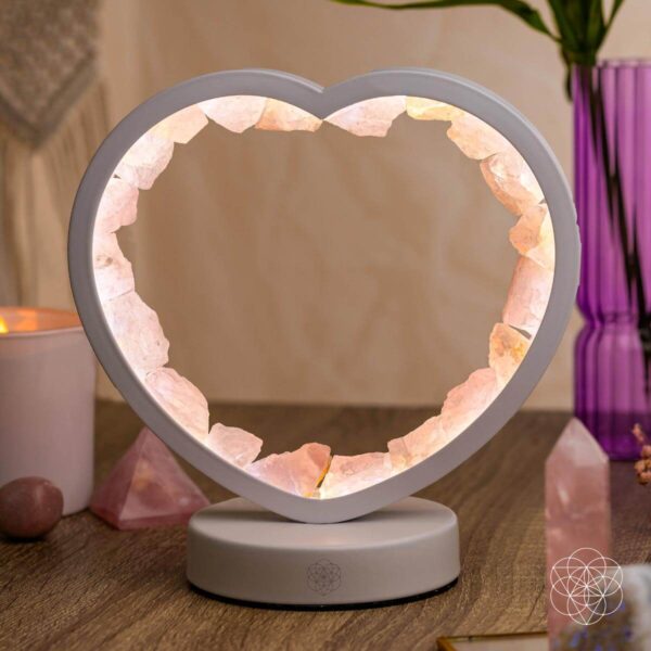 Love Magnet - Rose Quartz Heart Lamp - Image 3