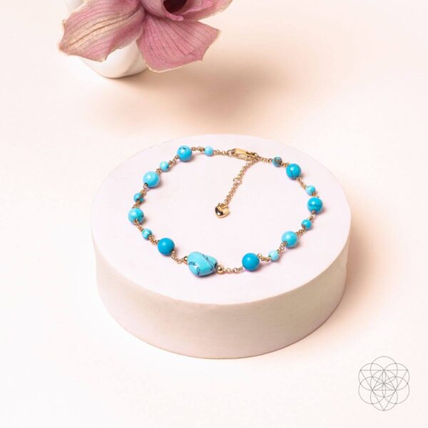 Luminous Glow - The Turquoise and Pearl Anklets of Love - Image 6