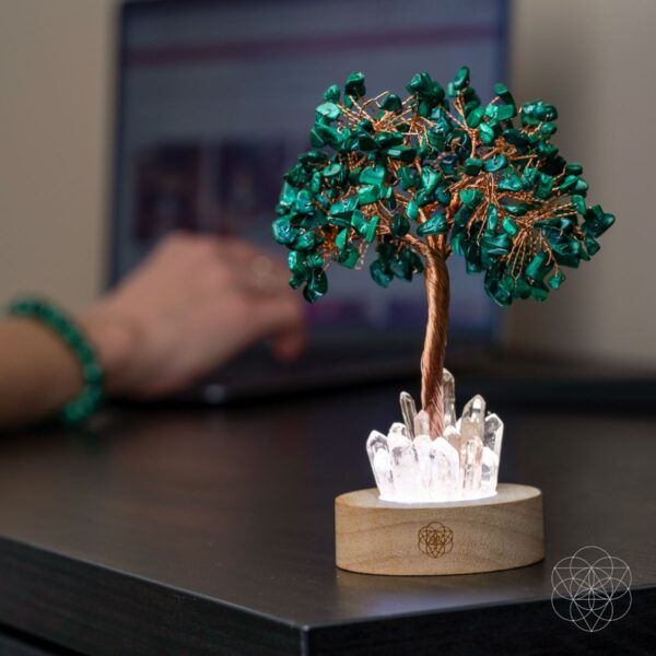 Malachite Anxiety Tree Lamp - Image 3