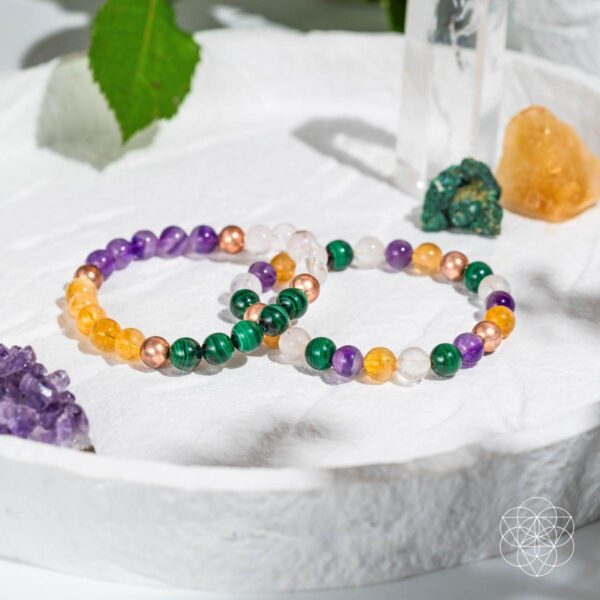 Powerhouse of Wealth Manifestation - Crystal Quartet Bracelet Set - Image 7