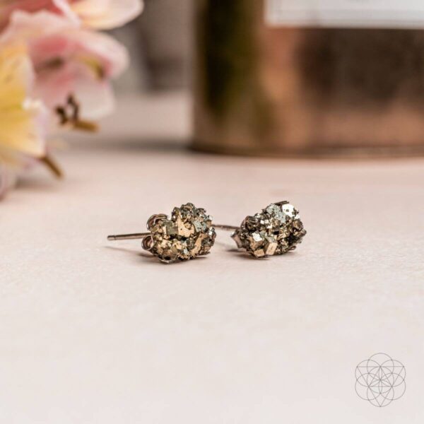 Pyrite Earrings of Wealth - Image 5