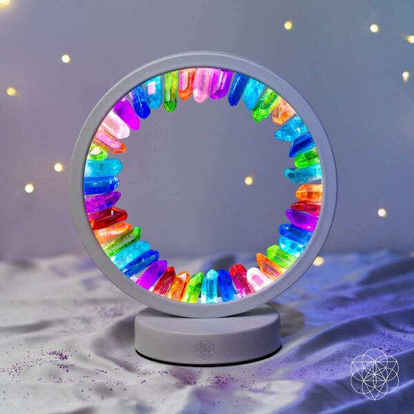 Rainbow After the Storm - Clear Quartz Lamp of Hope - Image 6