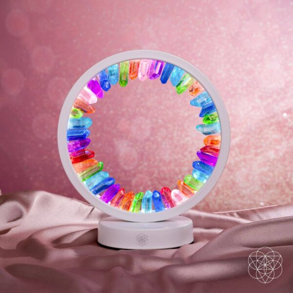 Rainbow After the Storm - Clear Quartz Lamp of Hope - Image 7