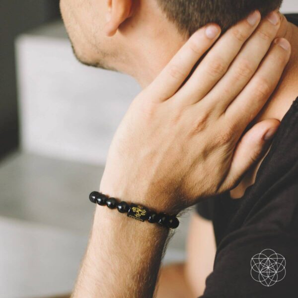 Rainbow Obsidian Protection Bracelet - Image 3
