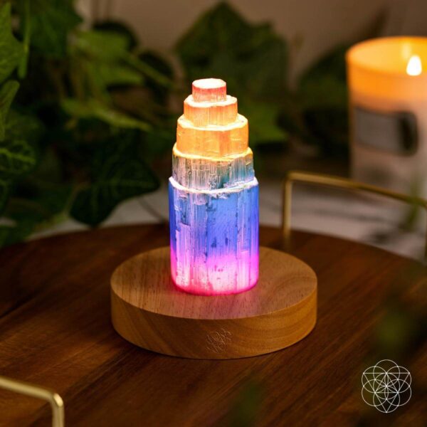 Rainbow’s Blessing - Selenite Tower of Peace & Protection - Image 2
