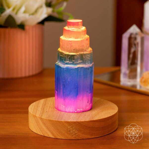 Rainbow’s Blessing - Selenite Tower of Peace & Protection - Image 6
