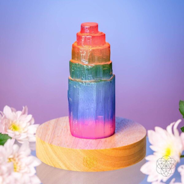 Rainbow’s Blessing - Selenite Tower of Peace & Protection - Image 7