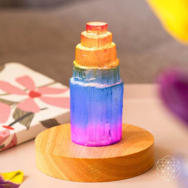 Rainbow’s Blessing - Selenite Tower of Peace & Protection - Image 5