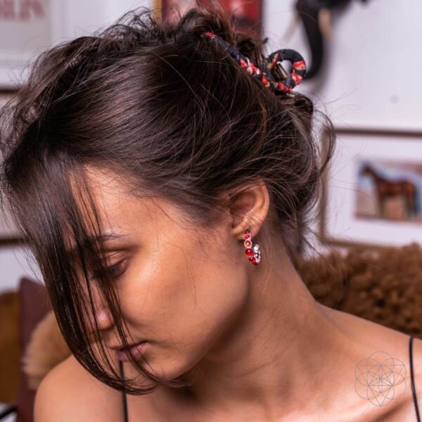 Rising Phoenix: Carnelian Earrings of Ambition - Image 2