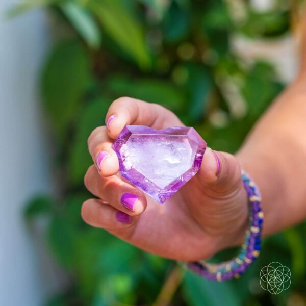 Royal Diamond Heart - Brazilian Amethyst for Manifestation - Image 3