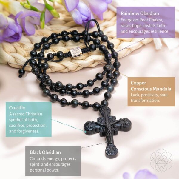 Sacred Armor: Black Obsidian Cross of Faith & Protection - Image 4