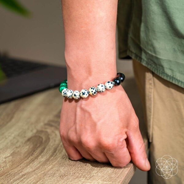 Soul Reset: Dalmatian Jasper Bracelet of Healing - Image 3