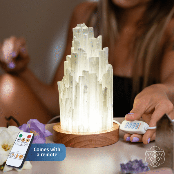 The Cleanse-All Selenite Lamp - 2 Pounds of Healing Power - Image 2
