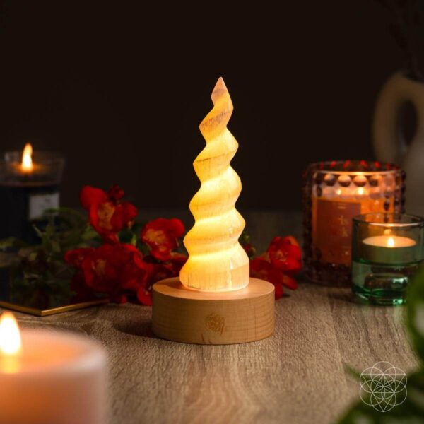 Therapy By Light - Selenite Flame Lamp - Image 7