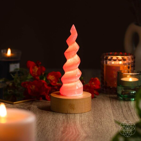 Therapy By Light - Selenite Flame Lamp - Image 5