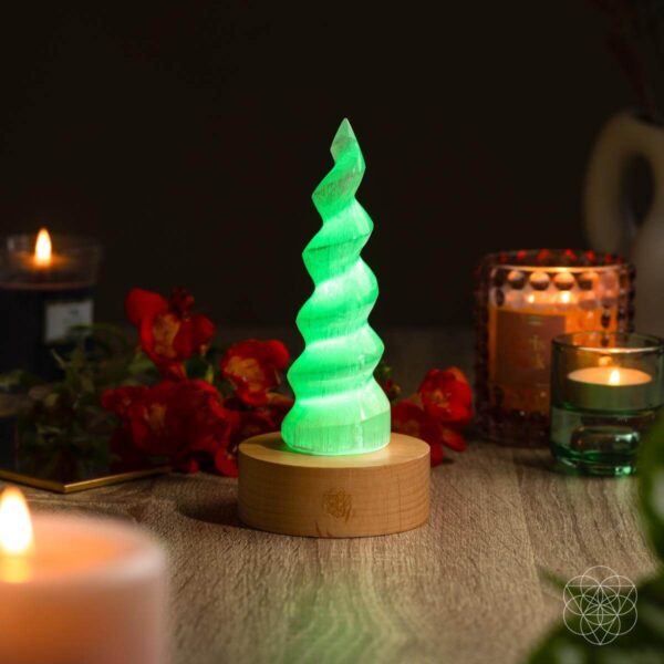 Therapy By Light - Selenite Flame Lamp - Image 6