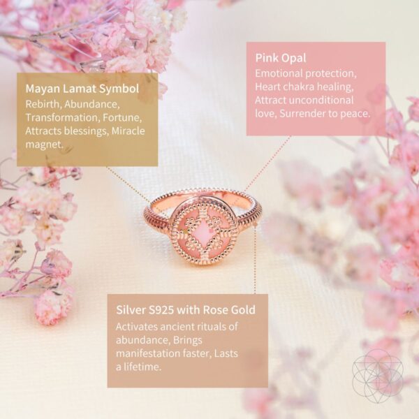 Totem of Abundance: Mayan Lamat Silver Ring of Miracles - Image 2