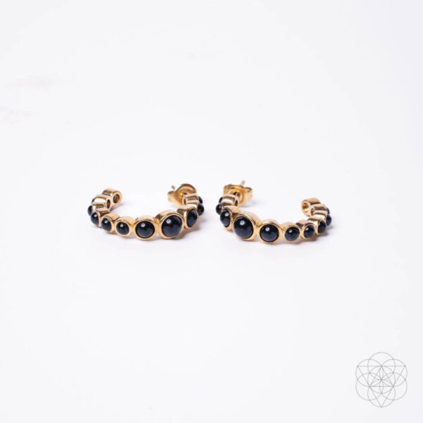 Wisdom & Willpower - Onyx Earrings of Resilience - Image 6