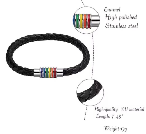 Fashionable Colorful Lucky Braided Cord Bracelet - Image 4