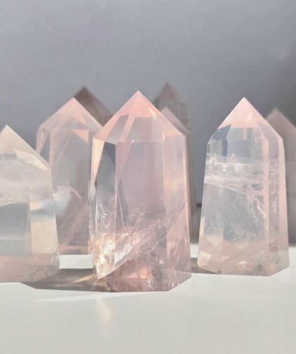 Natural pink quartz