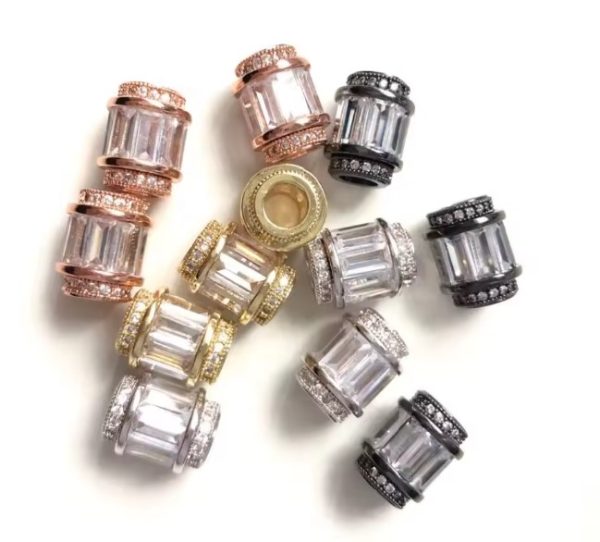 Paved Hole Spacers Beads