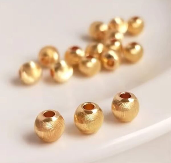 Cat Eye Cut Round Beads - Image 2