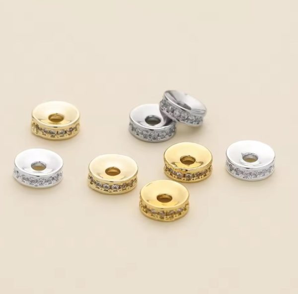 Zircon spacer beads