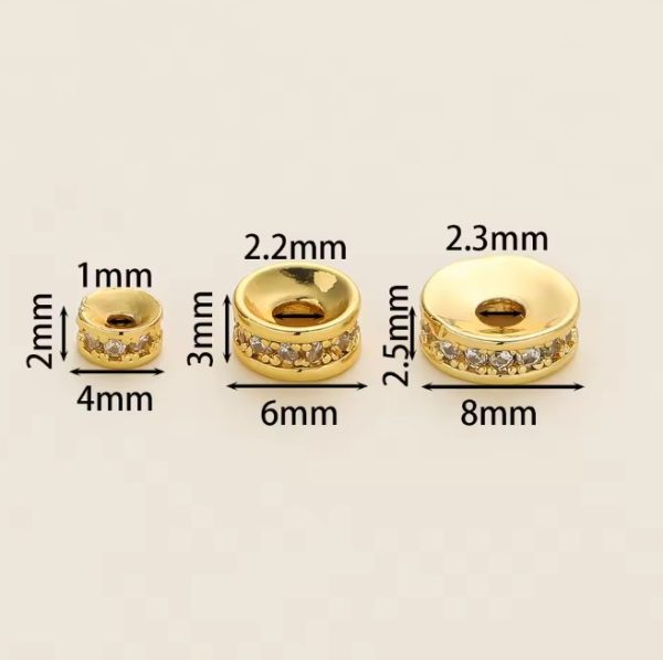 Zircon spacer beads - Image 2
